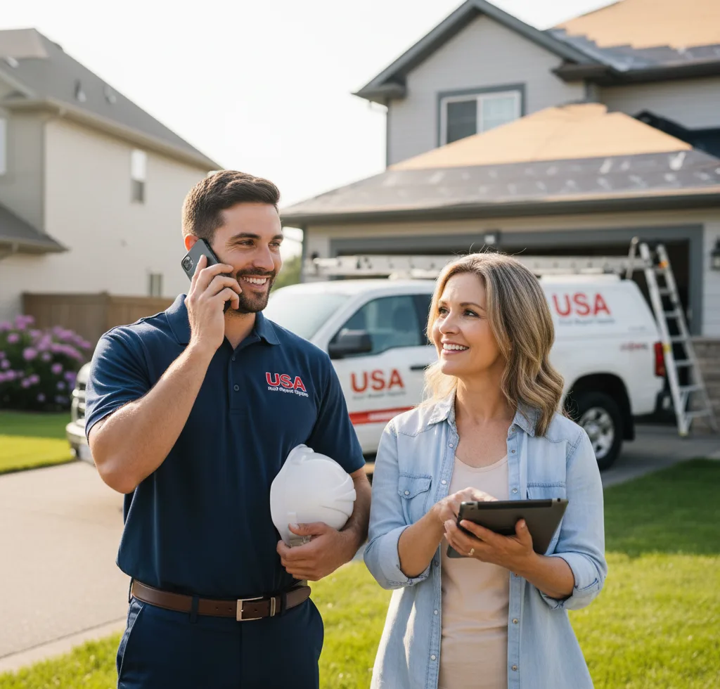 USA Roof Repair Experts customer support in Ansted